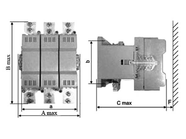 Контактор модульный КМ-20-23 - конструктивная схема