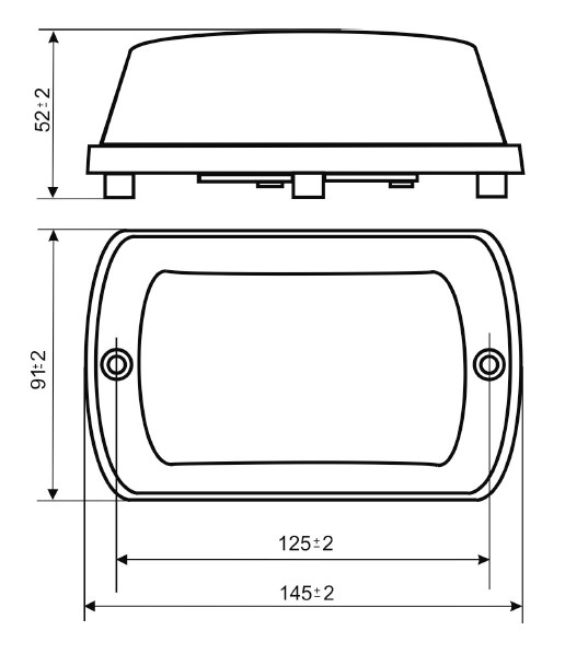 Схема габаритных и присоединительных размеров Тортила С-05Т